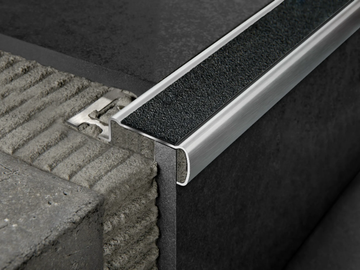 PROSTAIR GRIP ACC - Brushed steel star nosing by Progress Profiles - view 2